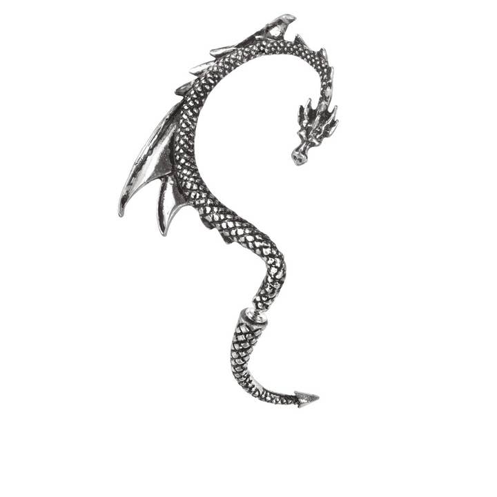 L'attrait du dragon (Boucle d'oreille simple à enrouler autour de l'oreille) pour la vente par Alchemy England (Euro)