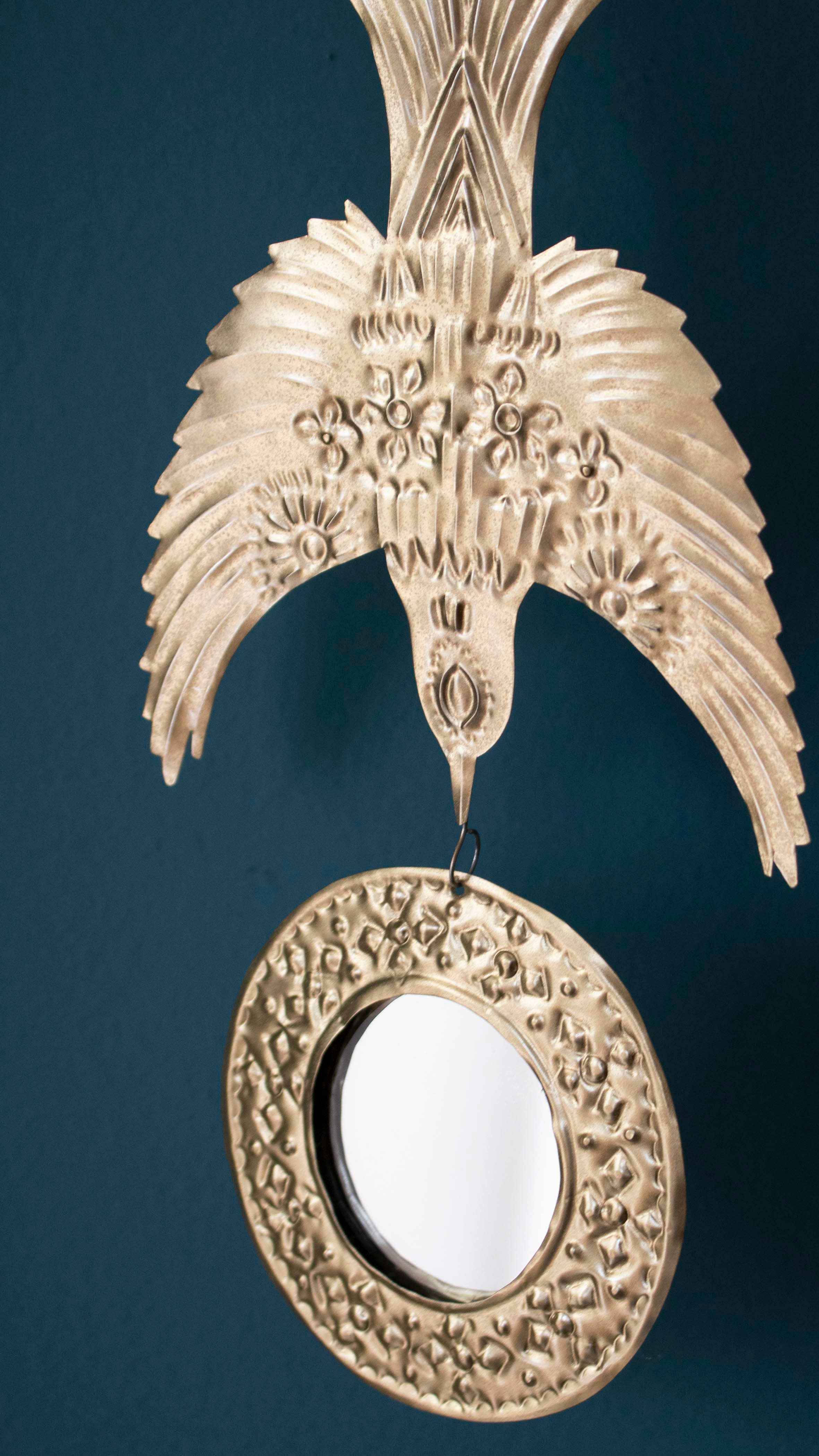 P.I.Project America - Vendita all'ingrosso Nappa decorativa/decorazione murali - Milagros messicani - Uccelli dorati - ornamento in latta5