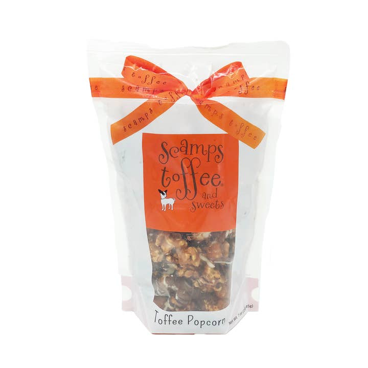 Scamps Toffee - Wholesale Popcorn - 7oz Toffee Popcorn Bag