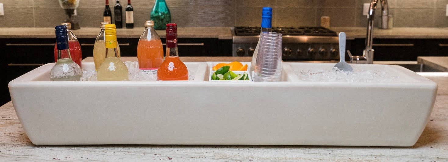 REVO Coolers - Vente Glacière/sac isotherme - Glacière REVO Party Barge™ | Blanc Polaire9