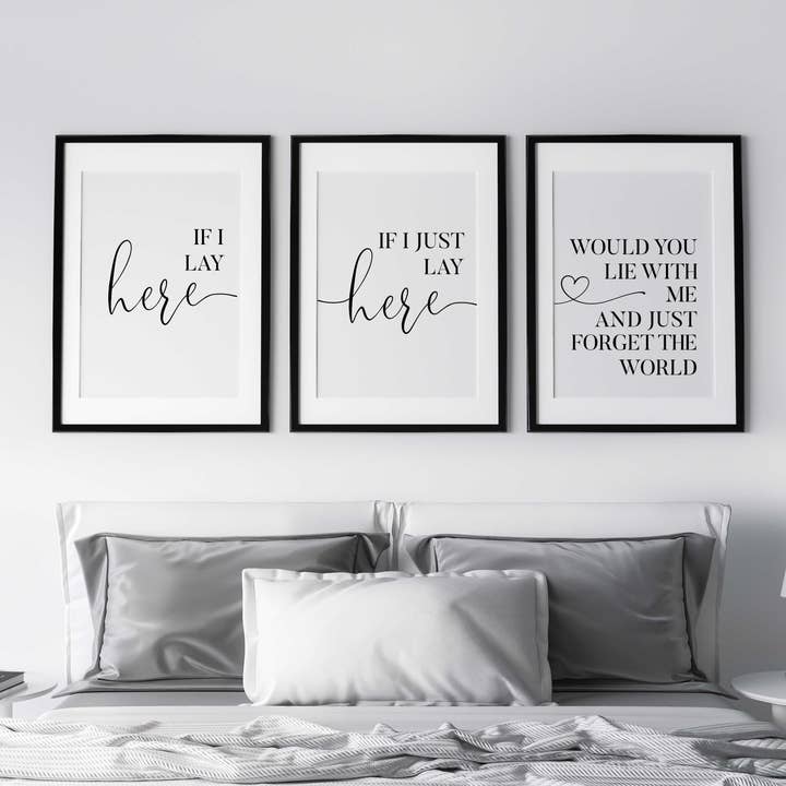 Als ik hier lig set van 3 prints voor wholesale door D'LUXE PRINTS