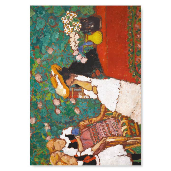 Kvinna med tre flickor (ca 1909): Målning Konstaffisch för wholesale av Ezen Trade