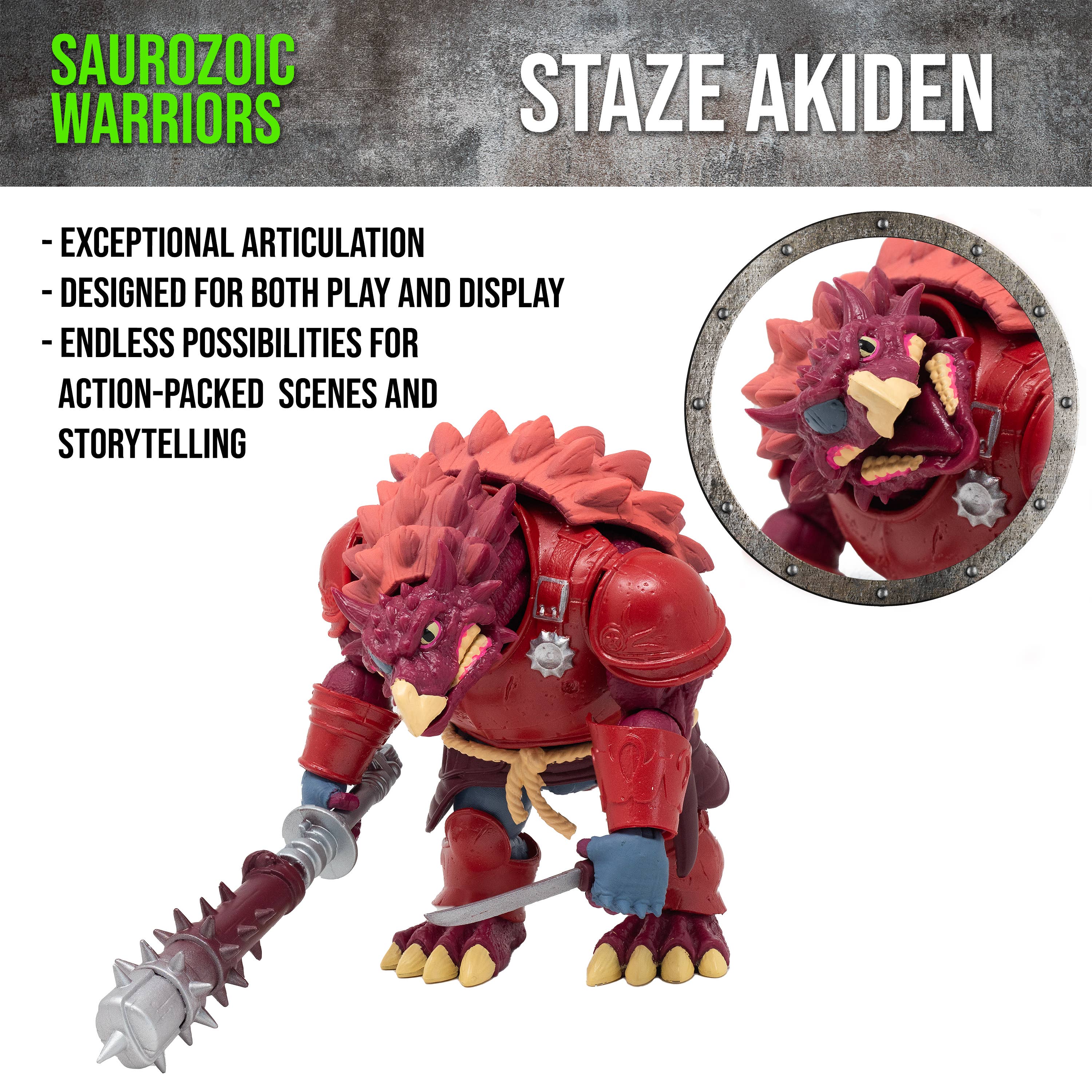 Wholesale Saurozoic Warriors Action Figure: Staze Akiden for your