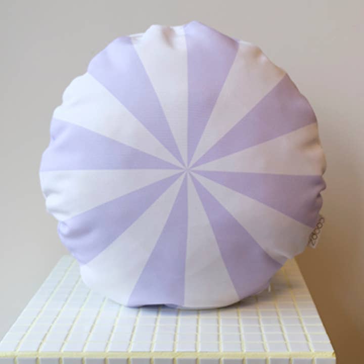 Kissen Circus Flieder rund für den Großhandel von coopz