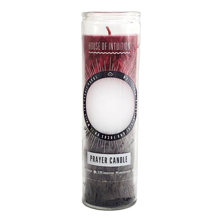 House Of Intuition - Wholesale Novelty Candle - Red & Black "Write-Your-Own-Prayer" Candle - BANISHING / PROTECTION