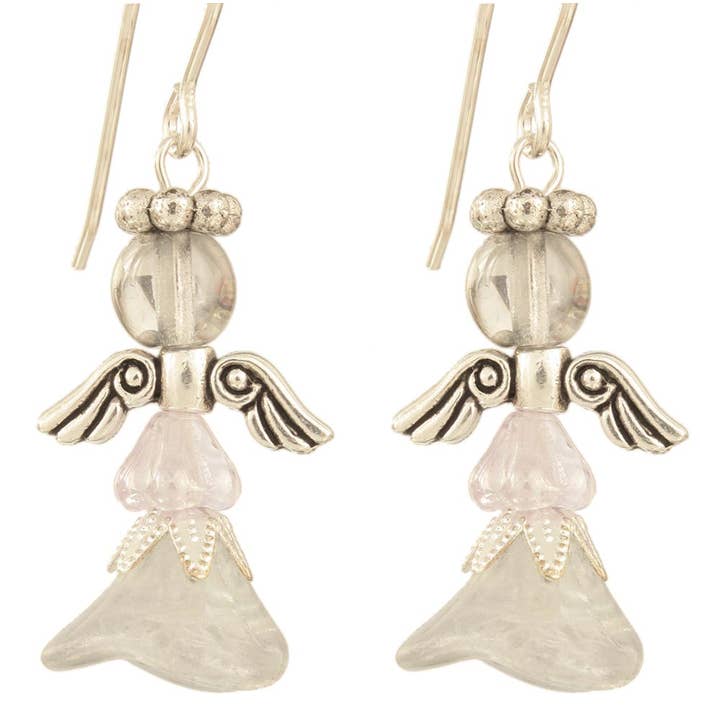 Ardent Designs - Wholesale Dangle Earrings - Elemiah Angel Earrings - Sterling Silver