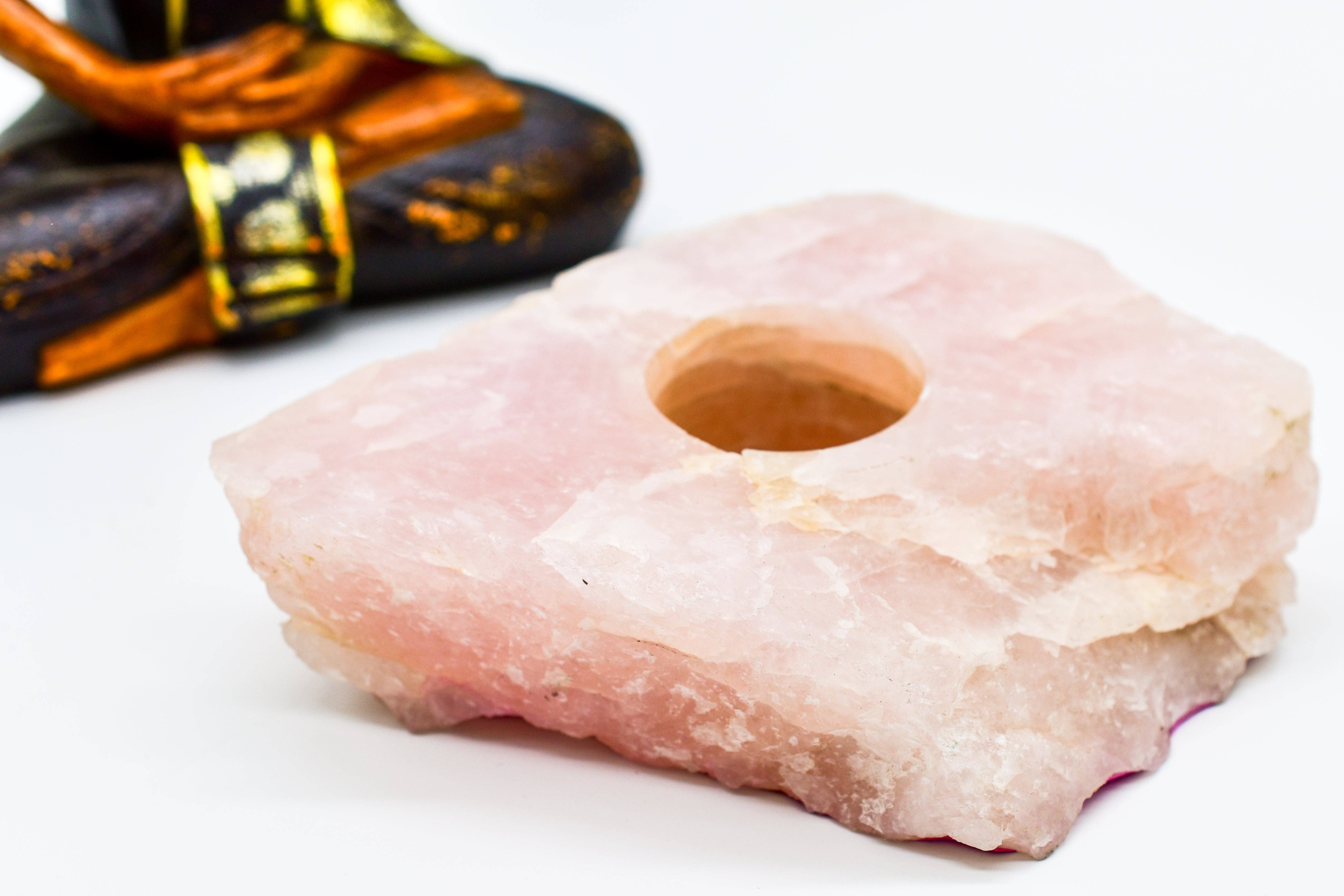 Whyte Quartz - Vendita all'ingrosso Portacandele - NUOVI candelieri in quarzo rosa3