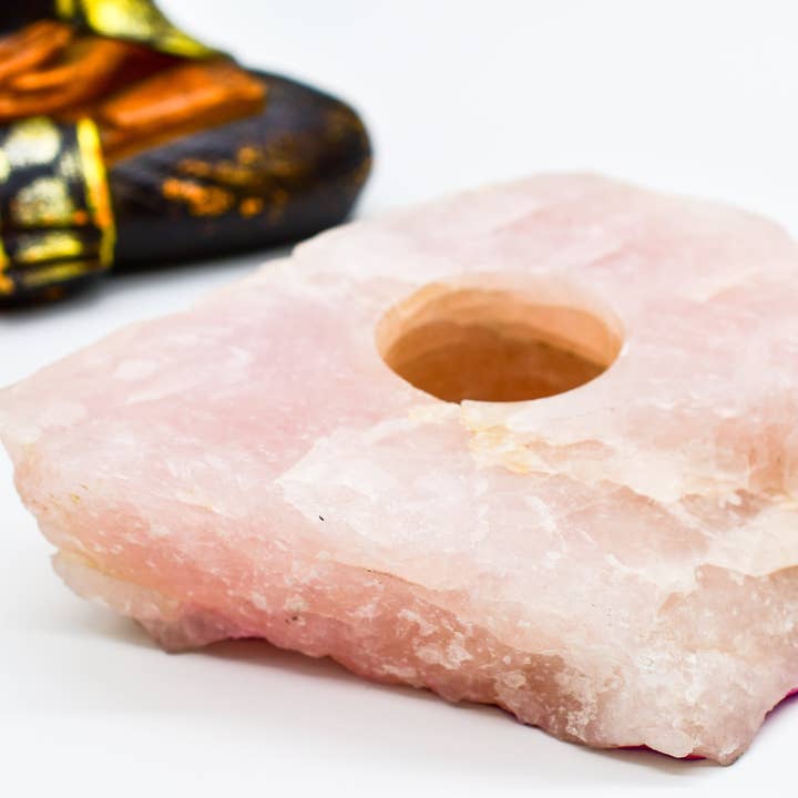 Whyte Quartz - Vendita all'ingrosso Portacandele - NUOVI candelieri in quarzo rosa3