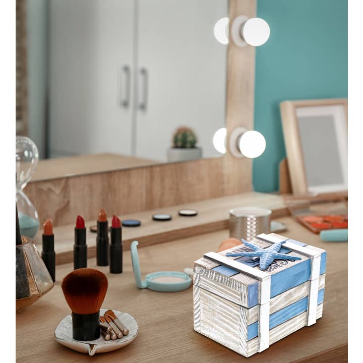 Cota Global - Wholesale Jewelry Box/Organizer - Nautical Decor - Aqua Sky Jewelry Box6