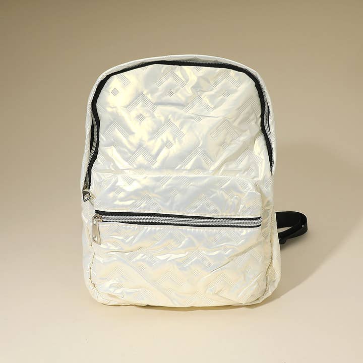 Sensibling Corp. - Wholesale Backpack - Women's - Shiny Quilted Everyday Backpack Bag11