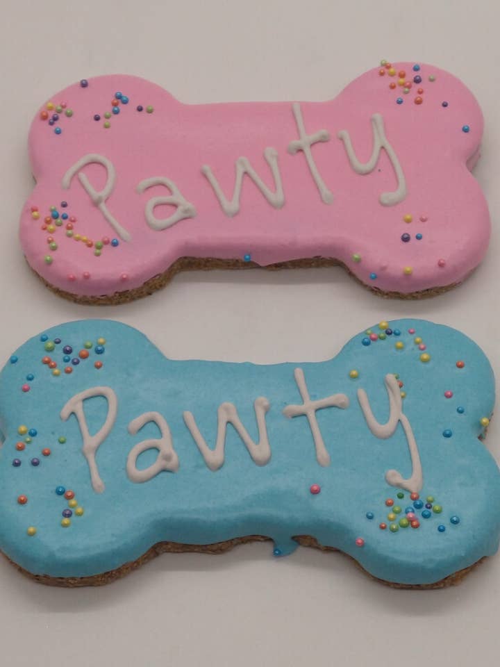5" Pink and blue Pawty bones for wholesale by SmittyMitts