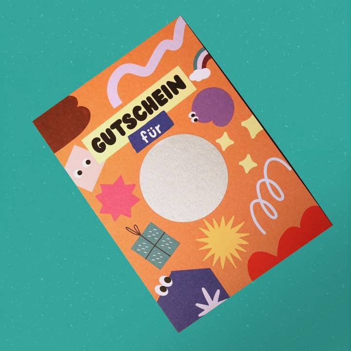 DIY Gutschein Rubbelkarte DIN A6 für den Großhandel von Modern Kids Art