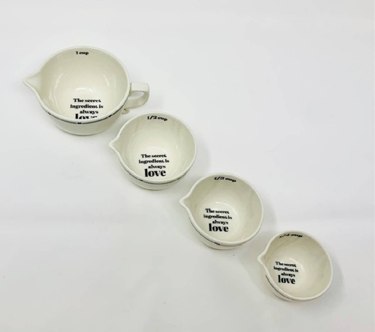 Drew Derose Design - Wholesale Measuring Cup - “The Secret Ingredient Is Love Ceramic Measuring Cups”3