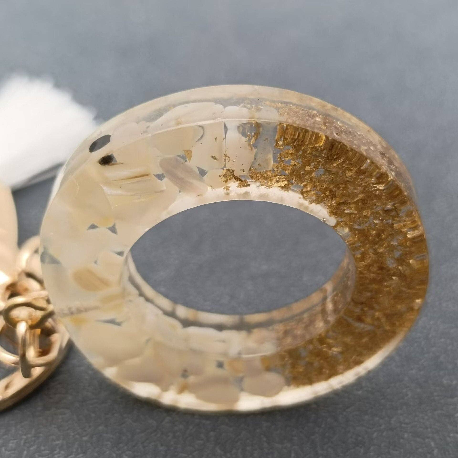 Mio Queena - Wholesale Keychain - Women's - 26 Letters White Tassel Resin Keychain Bag Ornaments5