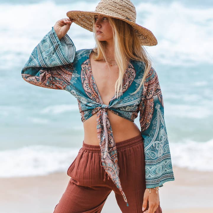 Lotus and Luna - Wholesale Blouse - Women's - Canggu Bell Sleeve Top7