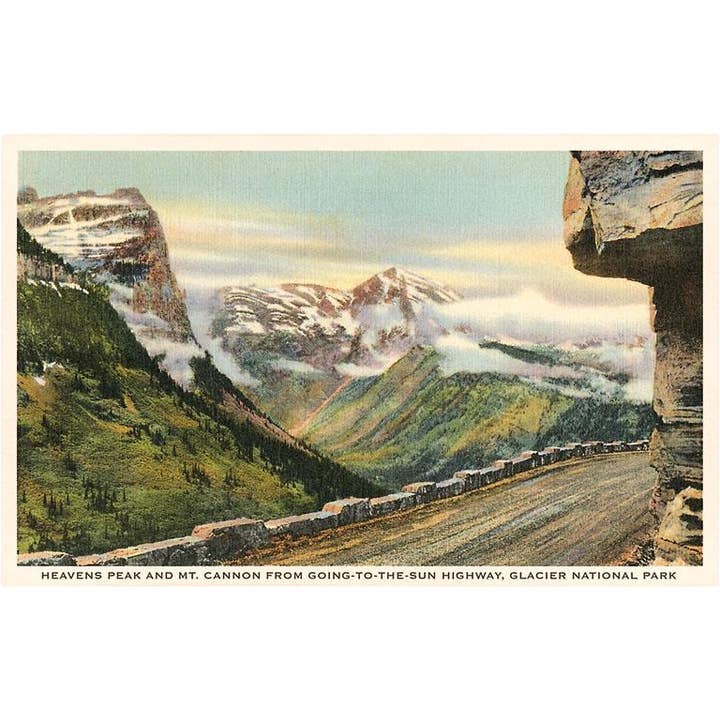 Found Image Press - Wholesale Postcard - Postcard MT-285 Mountains in Glacier Park, Montana