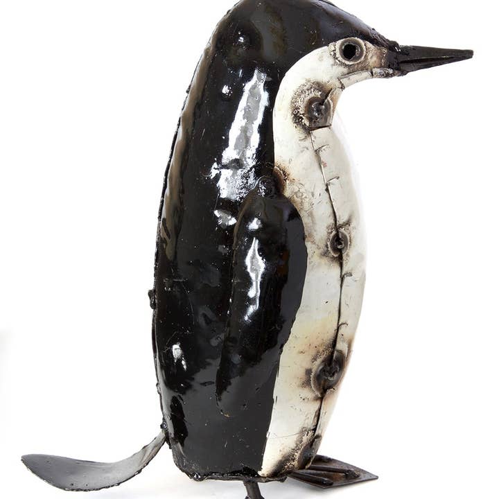 Swahili | AFRICAN MODERN - Wholesale Sculpture - Penguin Recycled Metal Sculptures