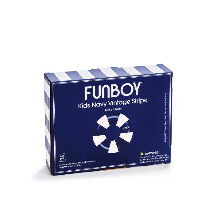 FUNBOY - Wholesale Inflatables - Kids Vintage Tube Float - Navy, 34"2