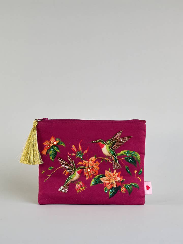 Kosmetiktaske Perler Kolibri for engroshandel hos Herzilein-Wien GmbH