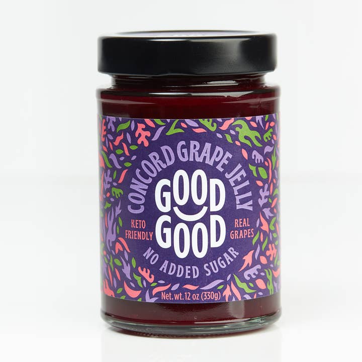 GOOD GOOD - Vente Confiture/gelée - Gelée de raisin Concord - Sans sucre ajouté