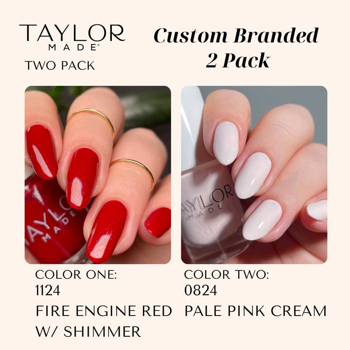 Taylor Made Polish - Vendita all'ingrosso Smalto per unghie - Smalto per unghie personalizzato: confezione da 2 a lunga tenuta + vegano + non tossico189