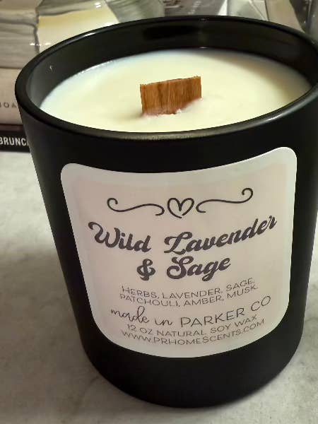 Wild Lavender & Sage Soy Wax Candle 🕯️✨ for wholesale by PR Home Scents