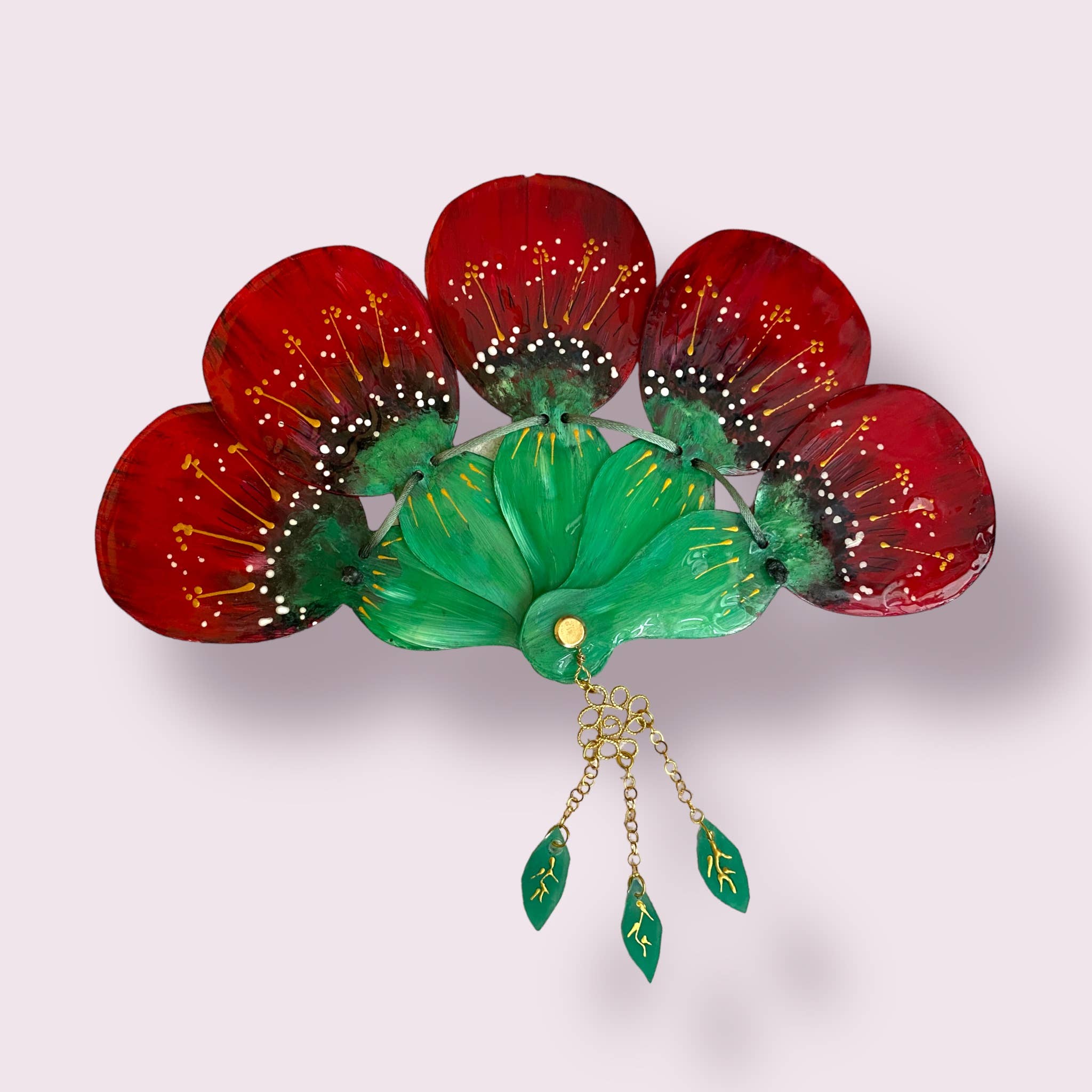 Arte e sfizio – Engroshandel Tilbehør til foldbar ventilator – Håndlavet og håndmalet plexiglasvifte4