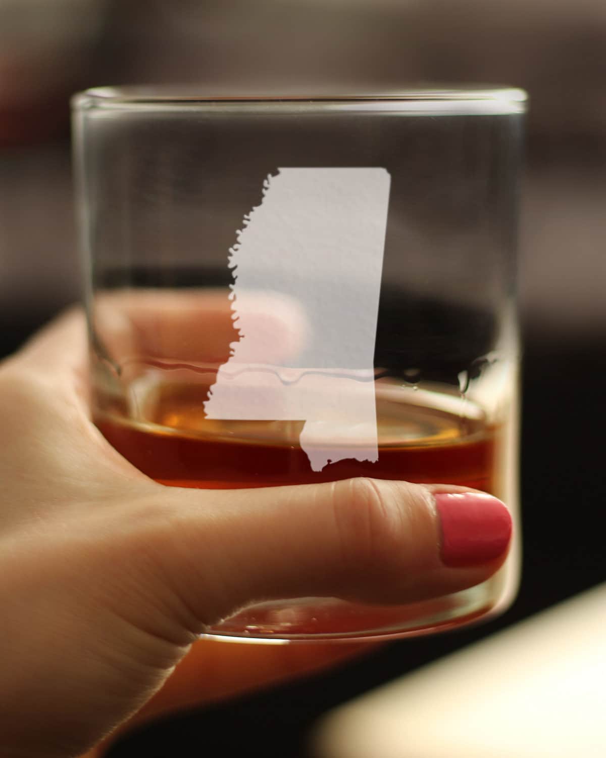 bevvee – wholesale Cocktail/liquor glass – Mississippi Whiskey Rocks Glass - Mississippians Gifts2
