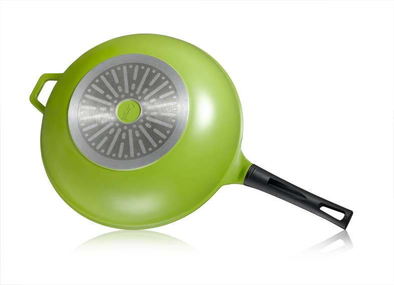Ozeri - Vente Marmites - Wok Ozeri Green Earth 12", revêtement lisse sans PTFE ni PFC4