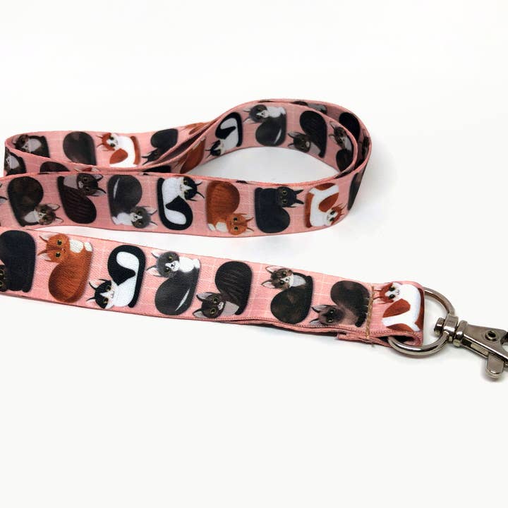 Cat Loaf Lanyard for wholesale by RachIllustrate
