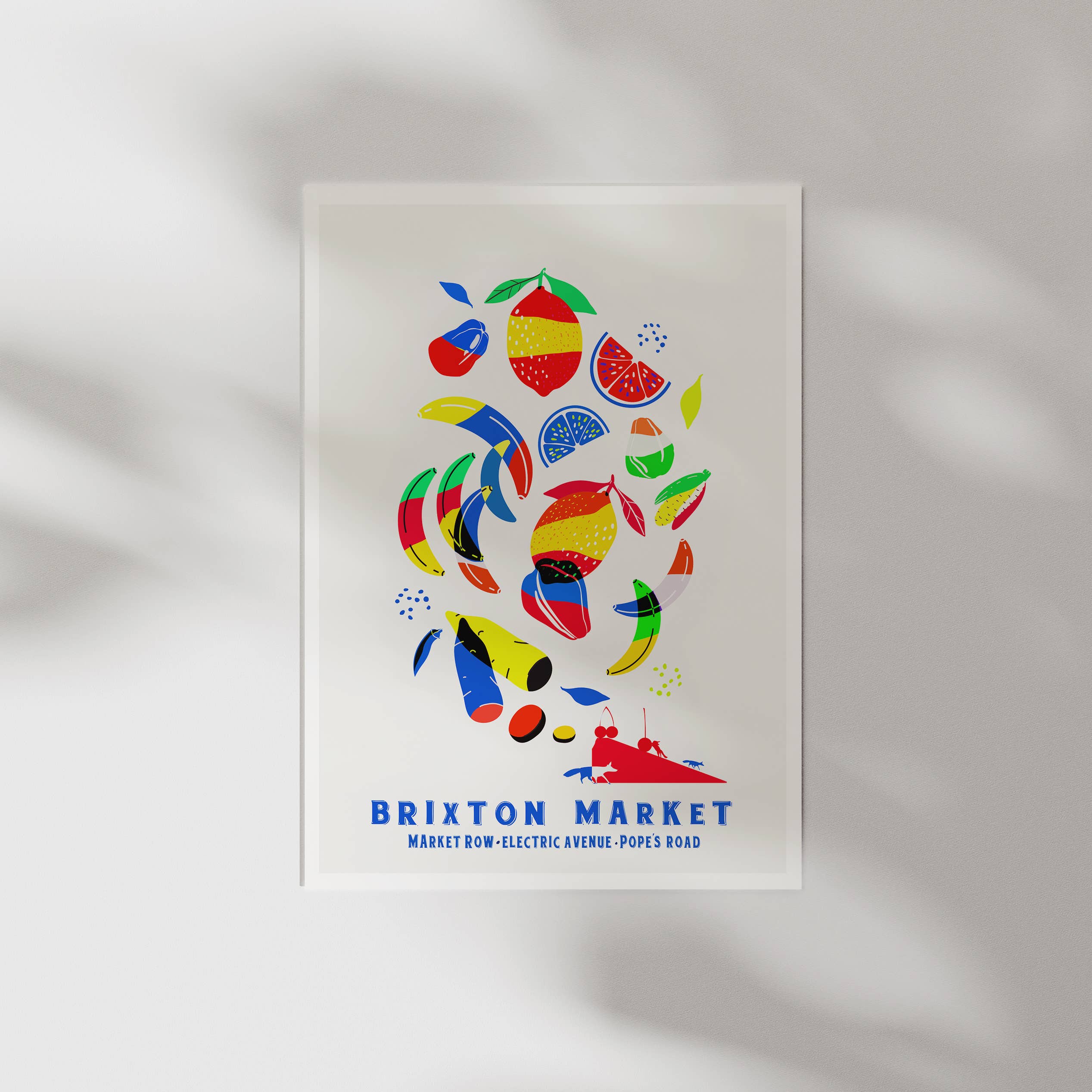 EYE FOR LONDON PRINTS - Wholesale Art Print - Brixton Market London Art Print4