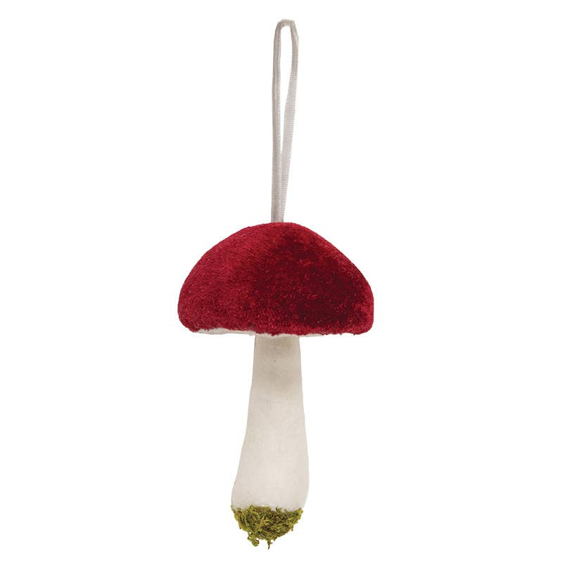 Bright Ideas - Wholesale Ornament - Velvet Mushroom Ornament 3 Asstd2