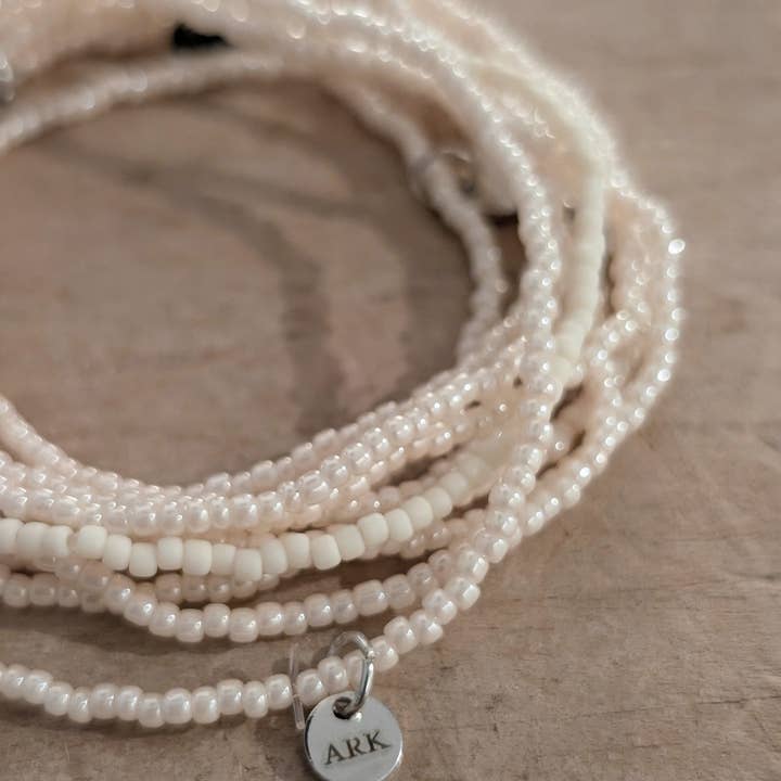 ARKHOUSE® - Wholesale Charm/Dangle Bracelet - ARK Stretch & Stack Bracelet - Pearly1