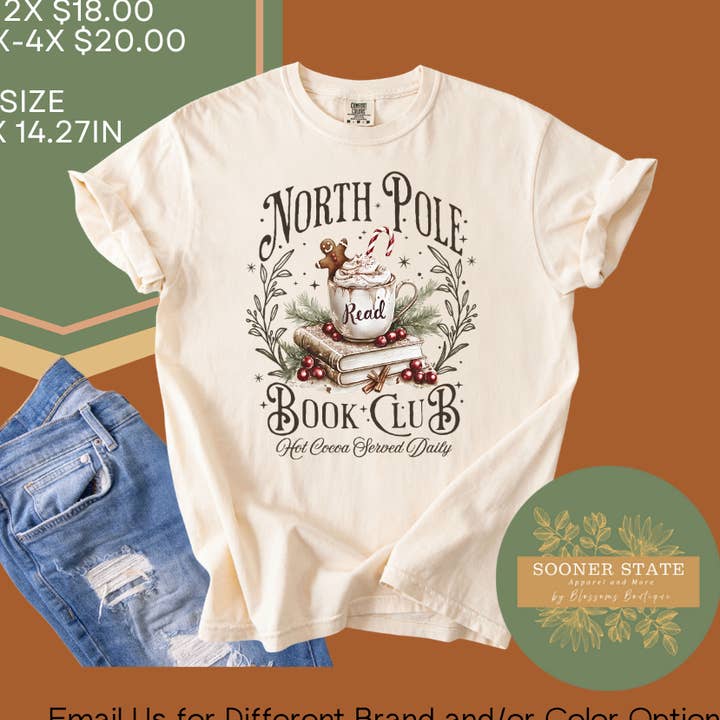North Pole Book Club for wholesale by Sooner State Apparel