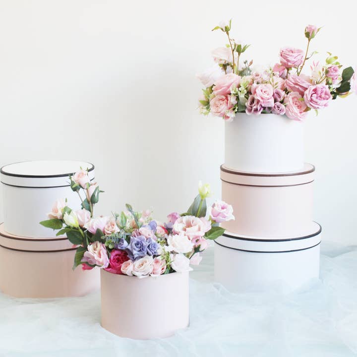 Elegant Design Supply - Wholesale Gift Box - French Inspired Round Flower Box
