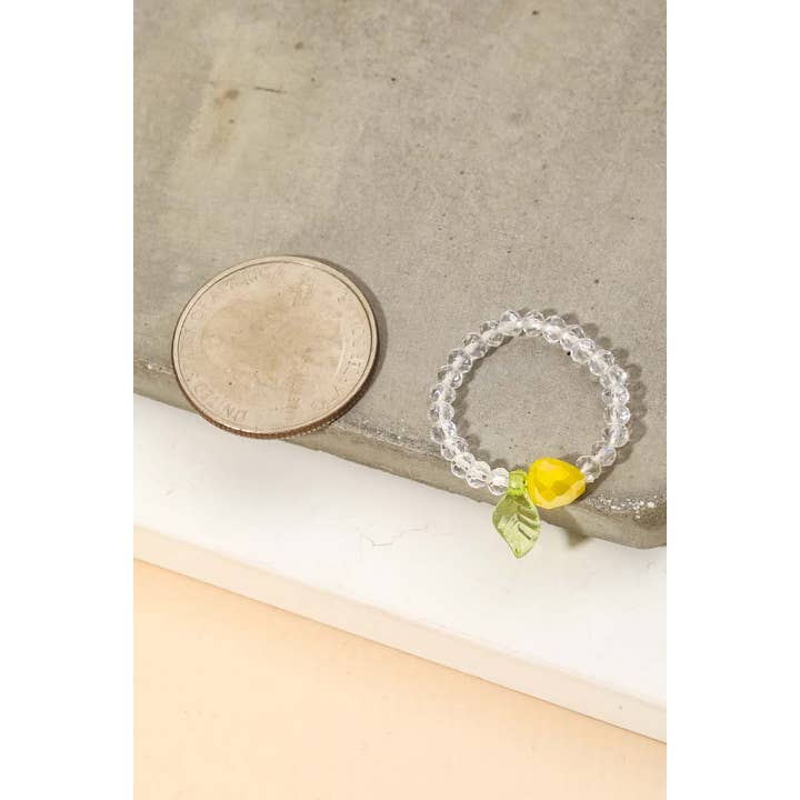 Anarchy Street - Vendita all'ingrosso Anello midi/a fascia - Anello frutta con perle di vetro4