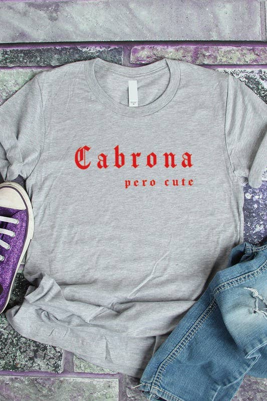 DOTCOM - Wholesale T-shirt met print - Dames - Cabrona Pero Cute Graphic Plus T-shirt2