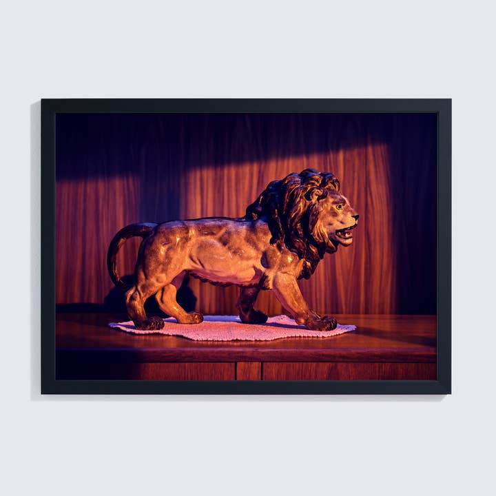 Nostálgico Giclée Impressão Fotográfica de Leão Cerâmico em Luz Primitiva por atacado de Ornament Art