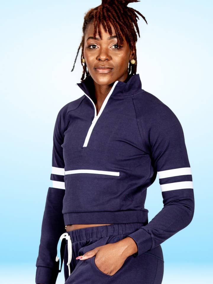 Giacca sportiva Vanity Blue per la vendita all'ingrosso da parte di GRRRL