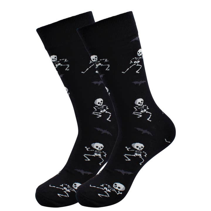 Real Sic - Wholesale Socks - Unisex - Halloween / Horror Funny Skull Socks - Dancing Skeleton9