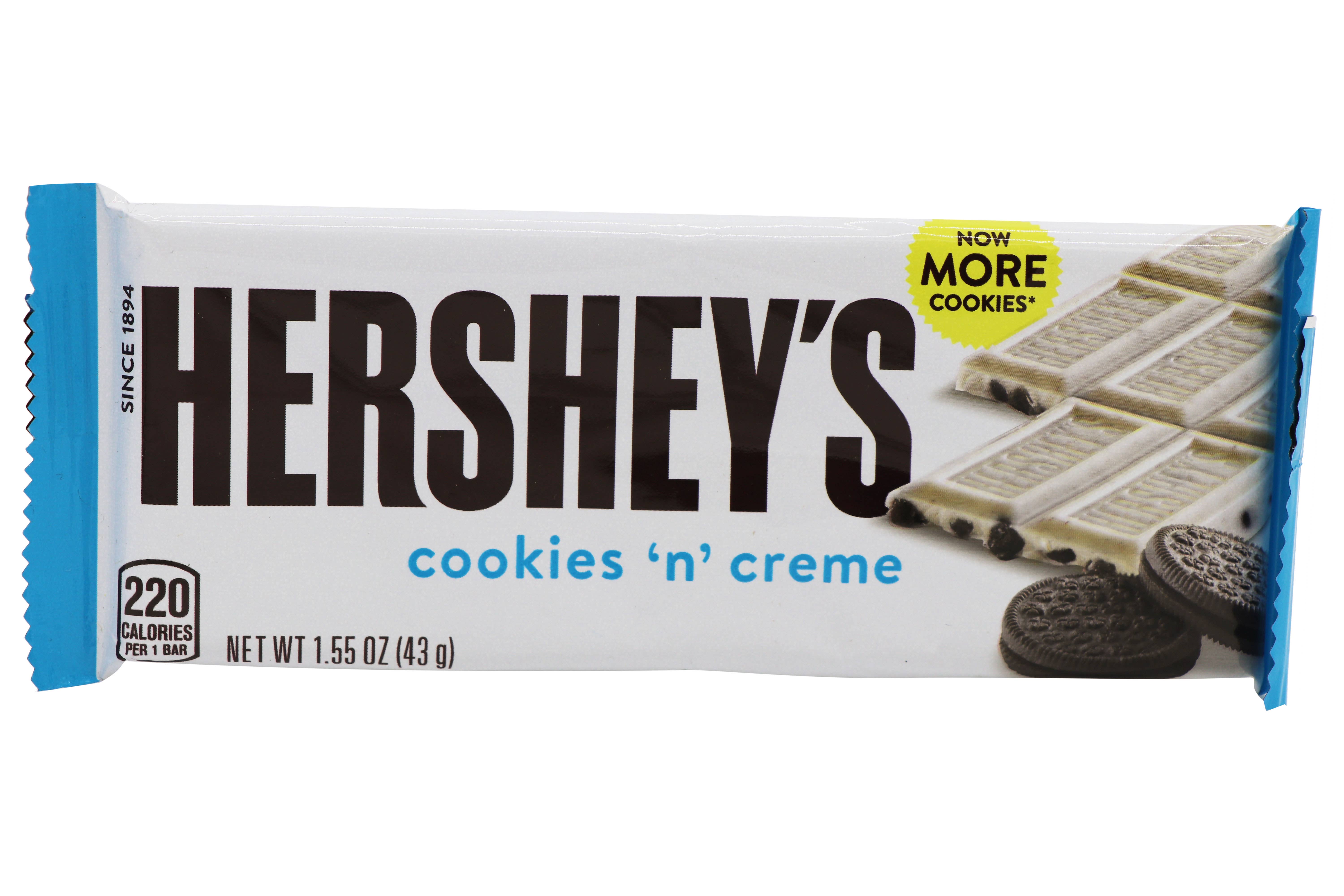 Grandpa Joe's Candy Shop - Wholesale Chocolate Bar - Hershey's Cookies & Creme Bar, 1.55oz, 36ct Case1