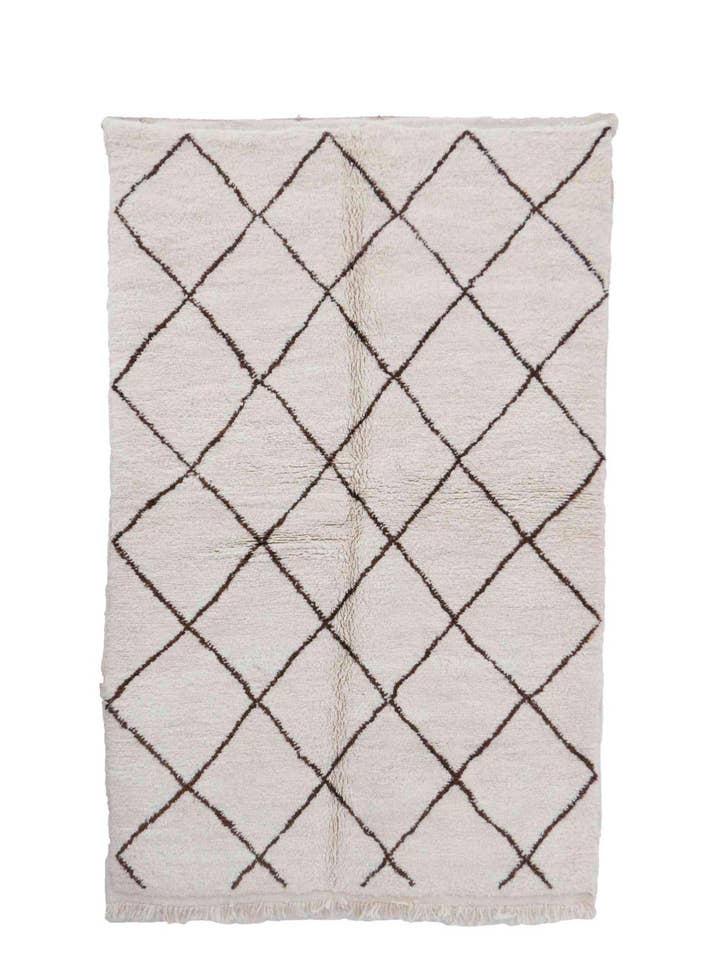 New Beni Ourain 242.00 cm x 157.00 cm for wholesale by Coolest Moroccan Rugs