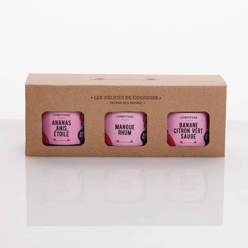 Verkostungsset: 3 Konfitüren für den Großhandel von Les Délices de l'Ogresse