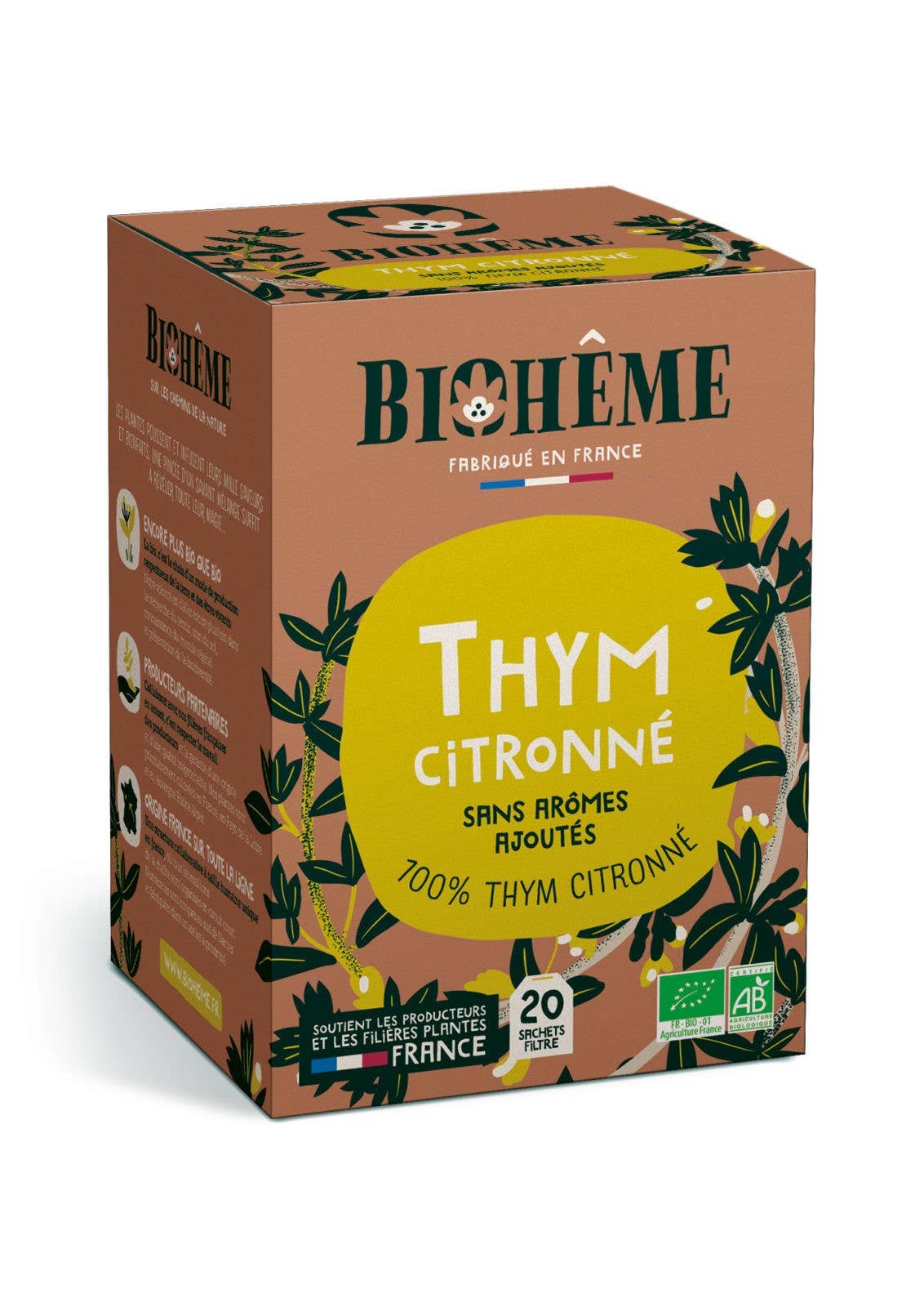 Biohême - Wholesale Health/Detox Tea - Lemon Thyme Infusion - X20 Tea Bags