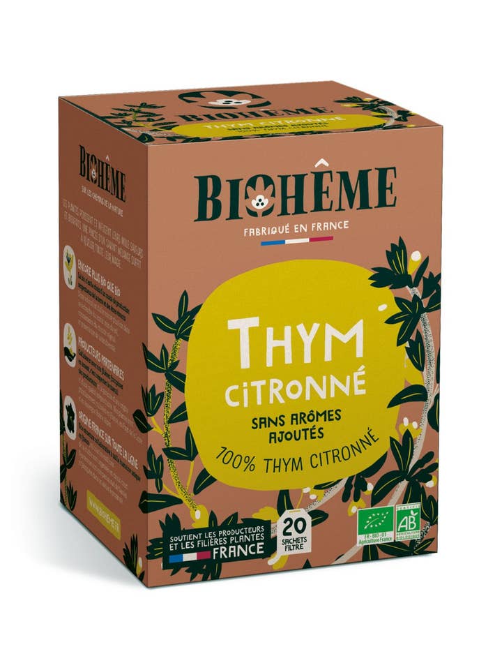 Lemon thyme-infusie - 20 theezakjes voor wholesale door Biohême