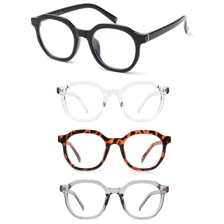 Lunettes de lumière bleues à cadre rond pour la vente par ZAD