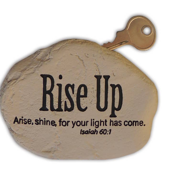Rise Up Garden Key Stone for wholesale by Abbey + CA Gift