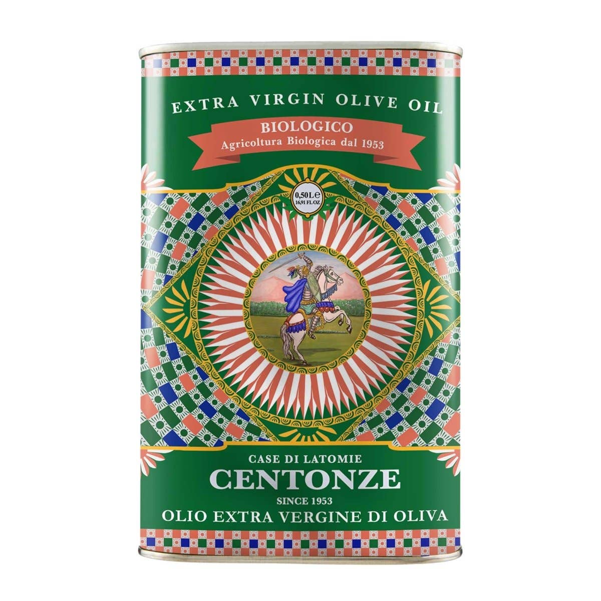 Ciao Imports - Wholesale Olive Oil - Centonze, 'Case di Latomie' Organic Extra Virgin Olive Oil, Iconic Tin (500ml/16.9 fl oz)3