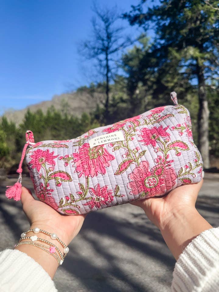 Madeline Cosmetic Bag for wholesale by Sunshine & Lemmons