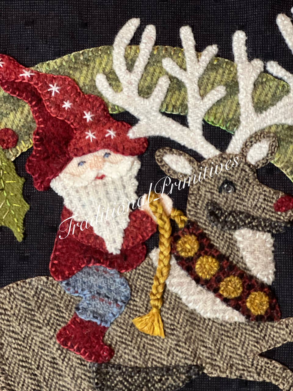 Traditional Primitives - Wholesale Craft Sewing Kit - Dashing Through the Snow Wool Applique Pattern3